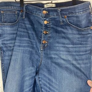 Madewell 10" High-Rise Skinny Crop Jeans: Button-Front TENCEL™ Denim Edition